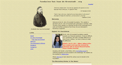 Desktop Screenshot of fundacionsanjuankronstadt.org