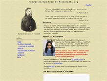 Tablet Screenshot of fundacionsanjuankronstadt.org